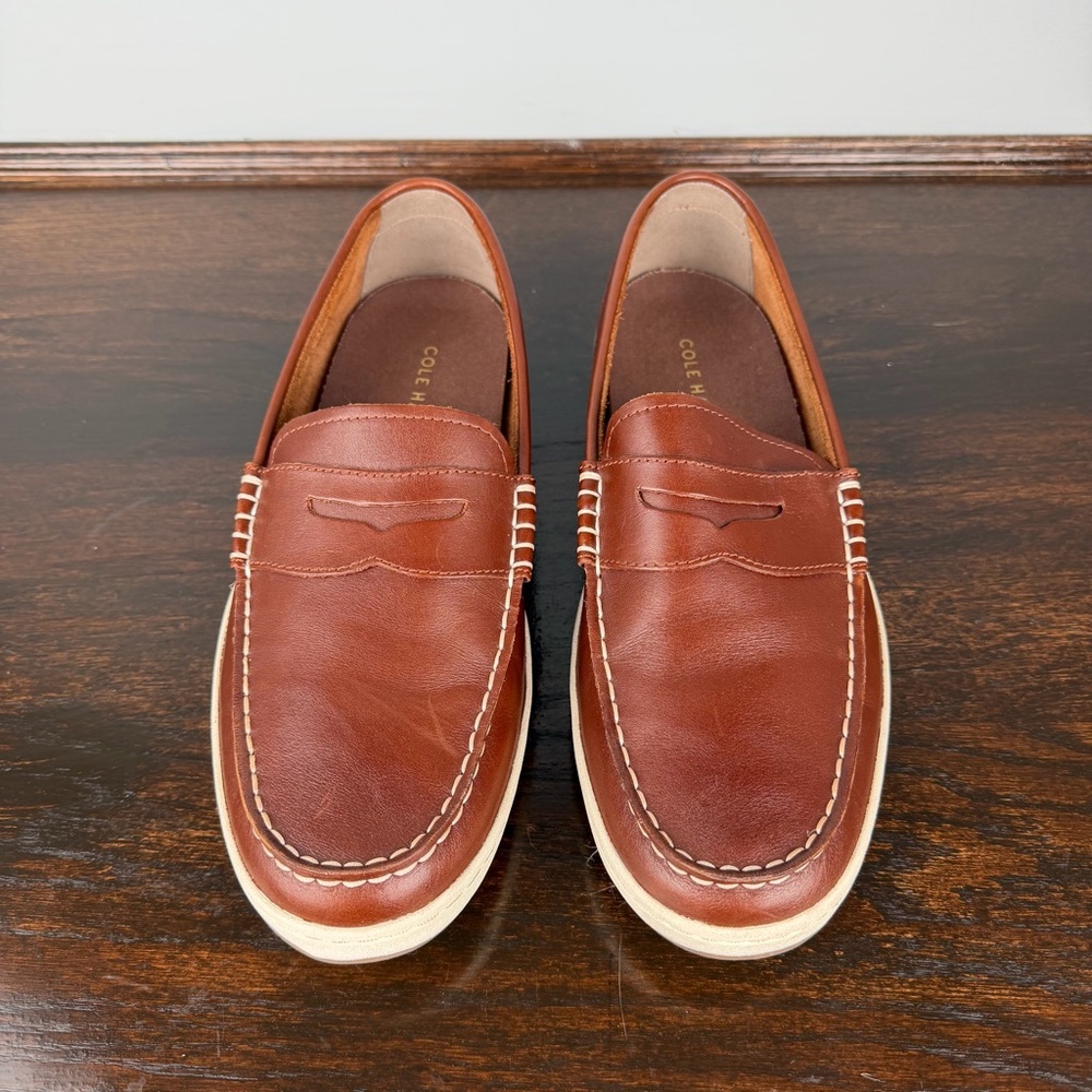 Cole Haan Loafers Mens Leather Pinch Weekender Roadtrip Shoes 10M Brown
